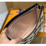 Louis Vuitton Unisex Toiletry Pouch On Chain Black Lotus Cotton Cowhide Leather - Image 8