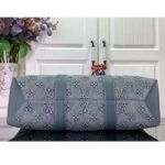 Louis Vuitton Unisex Weekend Tote NM Monogram Washed Denim Coated Canvas Cowhide Leather - Imagen 5