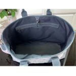 Louis Vuitton Unisex Weekend Tote NM Monogram Washed Denim Coated Canvas Cowhide Leather - Imagen 6