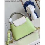 Louis Vuitton Women Capucines Mini Green Taurillon Cowhide Leather Gold-Color Hardware - immagine 5