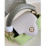 Louis Vuitton Women Capucines Mini Green Taurillon Cowhide Leather Gold-Color Hardware - immagine 9
