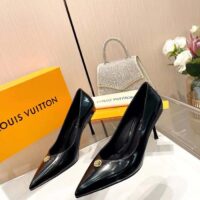 Louis Vuitton Women LV Blossom Pump Black Lambskin Leather 7.5 CM Heel