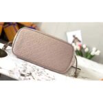 Louis Vuitton Women LV Neverfull MM Carryall Tote Tourterelle Gray Embossed Grained Cowhide - Image 5