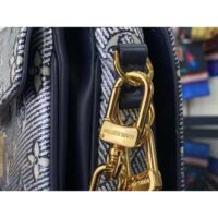 Louis Vuitton Women LV Pochette Métis East West Handbag Blue Monoglam Coated Canvas (11)
