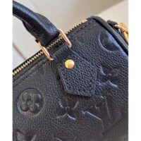 Louis Vuitton Women LV Speedy Bandoulière 20 Black Embossed Grained Cowhide Leather (6)