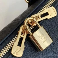 Louis Vuitton Women LV Speedy Bandoulière 20 Black Embossed Grained Cowhide Leather (6)