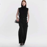 Louis Vuitton Women LV Speedy Bandoulière 20 Black Embossed Grained Cowhide Leather (6)