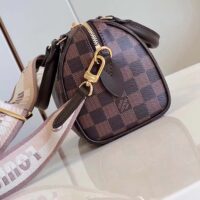 Louis Vuitton Women LV Speedy Bandoulière 20 Damier Ebene Coated Canvas Cowhide Leather (11)