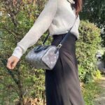 Louis Vuitton Women LV Speedy Bandouliere 20 Handbag Blue Monoglam Coated Canvas - Bild 12