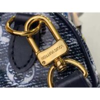 Louis Vuitton Women LV Speedy Bandouliere 20 Handbag Blue Monoglam Coated Canvas (2)