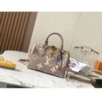 Louis Vuitton Women LV Speedy Bandouliere 20 Handbag Gray Beige Monogram Empreinte Embossed Cowhide – Bild 4