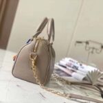 Louis Vuitton Women LV Speedy Bandouliere 20 Handbag Gray Beige Monogram Empreinte Embossed Cowhide – Bild 5
