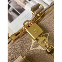 Louis Vuitton Women LV Speedy Bandouliere 20 Handbag Gray Beige Monogram Empreinte Embossed Cowhide (1)