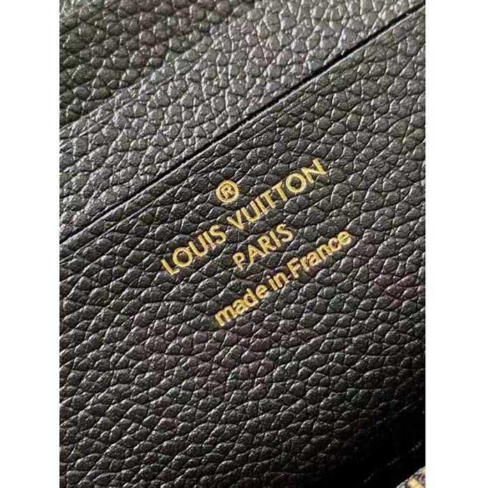 Louis Vuitton Women LV Wallet On Chain Ivy Black Monogram Embossed Supple Grained Cowhide Leather (10)
