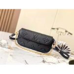 Louis Vuitton Women LV Wallet On Chain Ivy Black Monogram Embossed Supple Grained Cowhide Leather M82154 - immagine 4