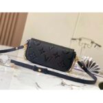 Louis Vuitton Women LV Wallet On Chain Ivy Black Monogram Embossed Supple Grained Cowhide Leather M82154 - immagine 3