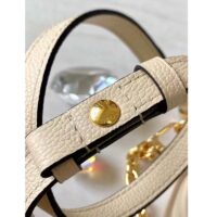 Louis Vuitton Women LV Wallet On Chain Ivy Cream Monogram Embossed Supple Grained Cowhide Leather (1)