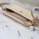 Louis Vuitton Women LV Wallet On Chain Ivy Cream Monogram Embossed Supple Grained Cowhide Leather M82210 – Bild 7