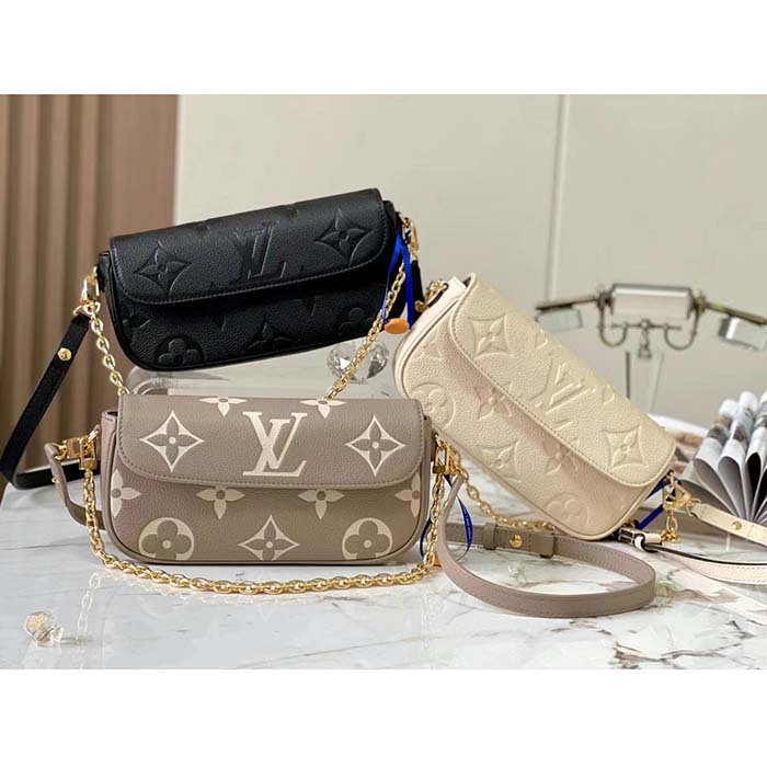 Louis Vuitton Women LV Wallet On Chain Ivy Monogram Empreinte Embossed Supple Grained Cowhide Leather (11)