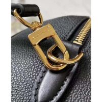 Louis Vuitton Women Speedy Bandoulière 25 Handbag Black Embossed Supple Grained Cowhide Leather (5)