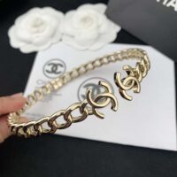 Chanel Women CC Necklace Metal Gold Ruthenium (1)