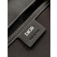 Dior CD Unisex Maxi Gallop Backpack Black Grained Calfskin Rigid Top Handle (1)