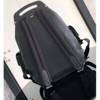 Dior CD Unisex Maxi Gallop Backpack Black Grained Calfskin Rigid Top Handle (1)
