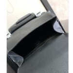 Dior CD Unisex Maxi Gallop Backpack Black Grained Calfskin Rigid Top Handle – Image 7