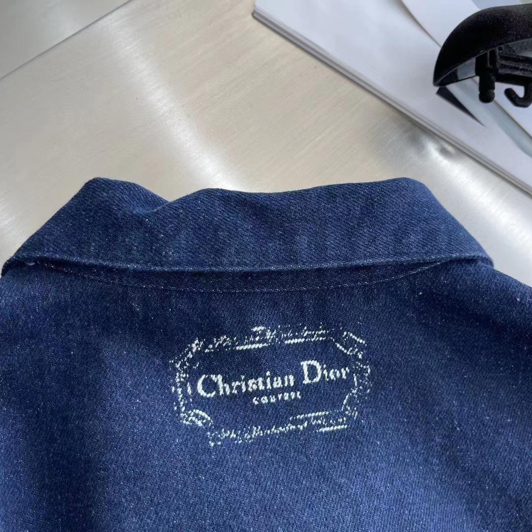 Dior Men CD Dior Duncan Grant Charleston Overshirt Raw Blue Cotton Twill (4)