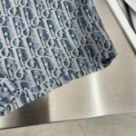 Dior Men CD Dior Oblique Bermuda Shorts Blue Striped Silk Twill - immagine 7