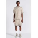 Dior Men CD Dior Oblique Bermuda Shorts Beige Silk Twill - Image 11