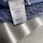 Dior Women CD Dior Oblique Sleeveless Sweater Blue Wool Jacquard Ribbed Round Neck Hem - Bild 8