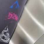 Dior Women CD Relaxed-Fit T-Shirt Gray Slub Cotton Jersey Ribbed Crew Neck - Imagen 6