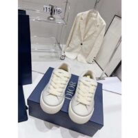 Dior Unisex CD B33 Sneaker White Smooth Calfskin Dior Oblique Jacquard (8)
