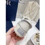 Dior Unisex CD B33 Sneaker White Smooth Calfskin Dior Oblique Jacquard - Image 10