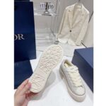 Dior Unisex CD B33 Sneaker White Smooth Calfskin Dior Oblique Jacquard - Image 9