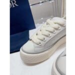 Dior Unisex CD B33 Sneaker White Smooth Calfskin Dior Oblique Jacquard - Image 5