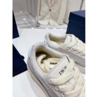 Dior Unisex CD B33 Sneaker White Smooth Calfskin Dior Oblique Jacquard (8)