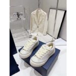 Dior Unisex CD B33 Sneaker White Smooth Calfskin Dior Oblique Jacquard - Image 4
