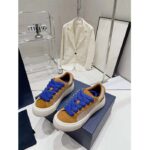 Dior Unisex CD Dior B33 Sneaker Brown Cream Oblique Jacquard Brown Suede - Imagen 4