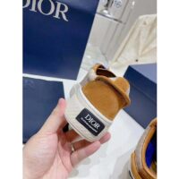 Dior Unisex CD Dior B33 Sneaker Brown Cream Oblique Jacquard Brown Suede (2)