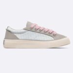Baskets unisexes Dior CD Dior B33 en daim gris et blanc à jacquard oblique