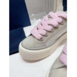 Dior Unisex CD Dior B33 Sneaker Gray White Oblique Jacquard Gray Suede – Image 8