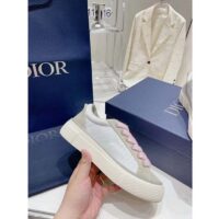 Dior Unisex CD Dior B33 Sneaker Gray White Oblique Jacquard Gray Suede (1)