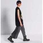 Dior Unisex CD Dior Garden Ankle Boot Beige Black Oblique Jacquard Black Rubber - Image 11