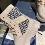 Dior Unisex CD Dior Garden Lace-Up Boot Beige Black Oblique Jacquard Brown Rubber - Bild 10