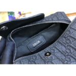 Dior Unisex CD Dior Lingot Toiletry Case Black Dior Oblique Jacquard Grained Calfskin – Image 10