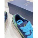 Dior Unisex CD Dior Tears B33 Sneaker Blue Multicolor Mohair Navy Blue Suede - immagine 10