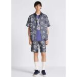 Dior Unisex CD Dior Tears B33 Sneaker Blue Oblique Denim Peace Sign Navy Blue Suede - Imagen 11