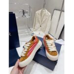 Dior Unisex CD Dior Tears B33 Sneaker Red Multicolor Mohair Brown Suede - Image 8